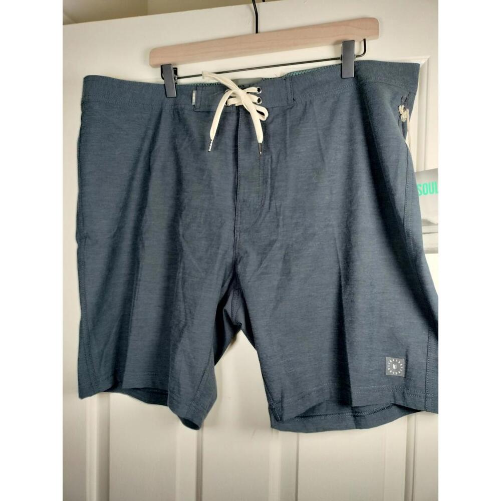Linksoul Boardwalker Hybrid Golf Shorts Men's‎ 40 Blue Gray Land & Sea Perform